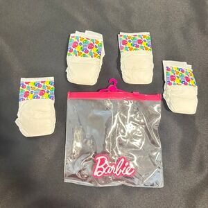 Baby Alive Doll‎ Diaper Refill, Includes 4 Diapers and Barbie plastic carry bag